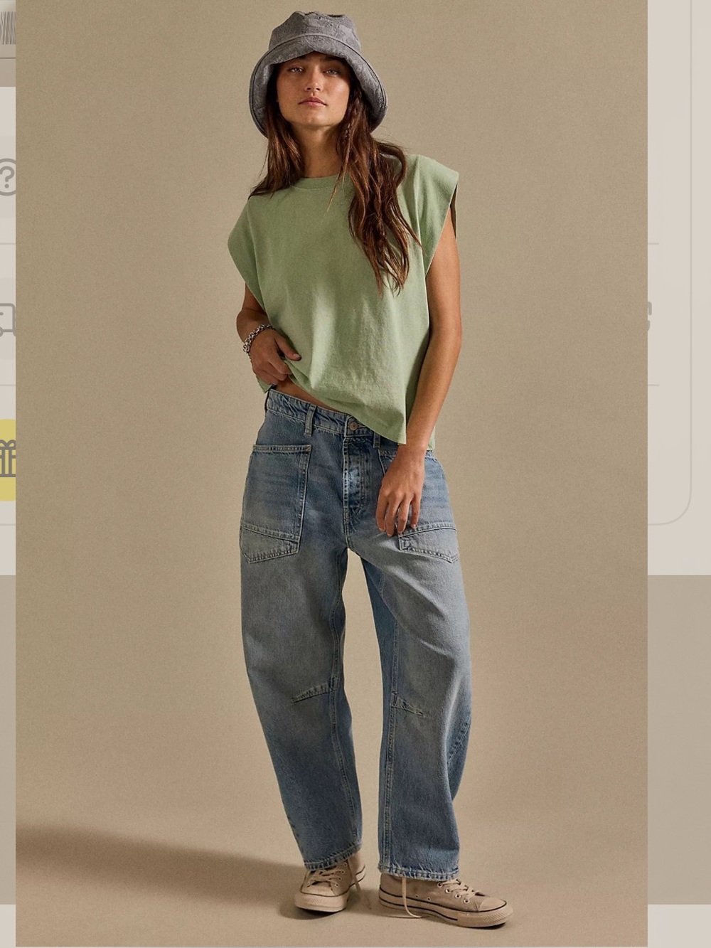 We the Free Minimalist Moxie Barrel Jeans Size 29 NWT